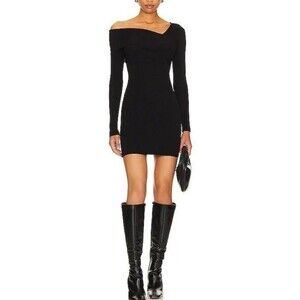 superdown jillian asymmetric midi dress Jillian Oblique Shoulder Sleeveless Folds Midi Dress – Beishi main image 0